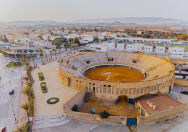 Vista aérea de la Plaza de Toros de Vera